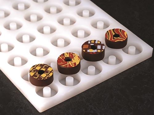 Plaque chocoflex 40 ronds creux