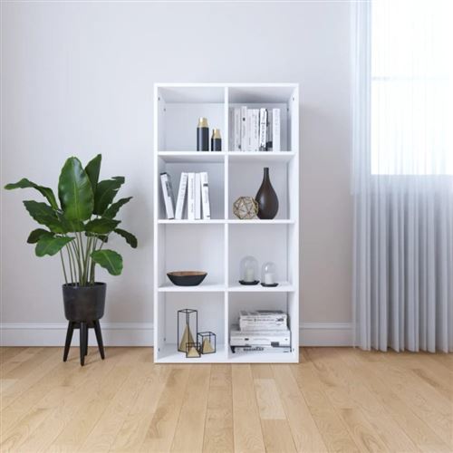 vidaXL Bibliothèque/Buffet Blanc 66 x 30 x 130 cm Aggloméré