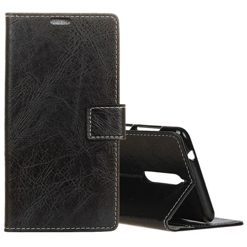 Nokia 8 Housse Etui Cuir PU Effet Peau rétro Noir ALS54596