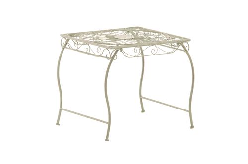 CLP  - Table de jardin carr&eacute;e Zarina 50 x 45 cm antique/vert