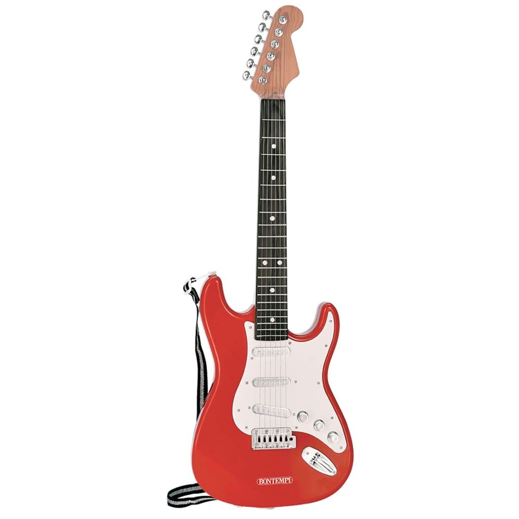 BONTEMPI - Guitare Rock Électronique avec 6 Cordes en Métal 5 Démos Rock 3 Intermèdes Musicaux 5 Rythmes Arrêt Automatique Sangle Bandoulière Prise BONTEMPI - Guitare Rock Électronique avec 6 Cordes en Métal 5 Démos Rock 3 Intermèdes Musicaux 5 Rythmes Arrêt Automatique Sangle Bandoulière Prise
