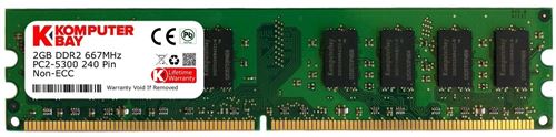 Komputerbay 2Go DDR2 667 MHz PC2-5300 PC2-5400 Mémoire DDR2 667 (240 PIN) DIMM bureau
