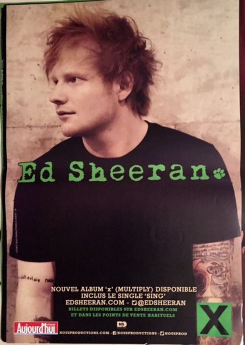 Ed Sheeran - 40x60 cm - AFFICHE / POSTER