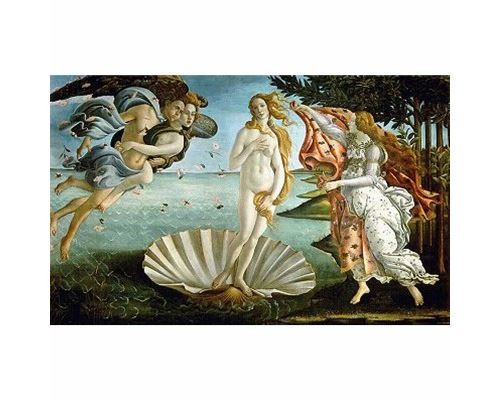 Puzzle 1000 Pièces : Botticelli Sandro - La Naissance de Venus, DToys