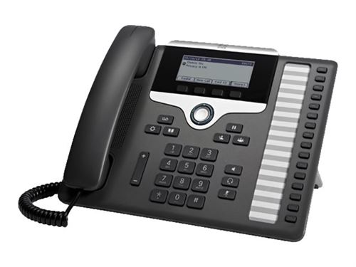 Cisco IP Phone 7861 - Téléphone VoIP - SIP, SRTP - 16 lignes - Charbon - remanufacturé
