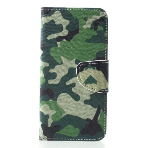 Etui en PU modèle motif de camouflage pour votre Huawei Y5 (2018)