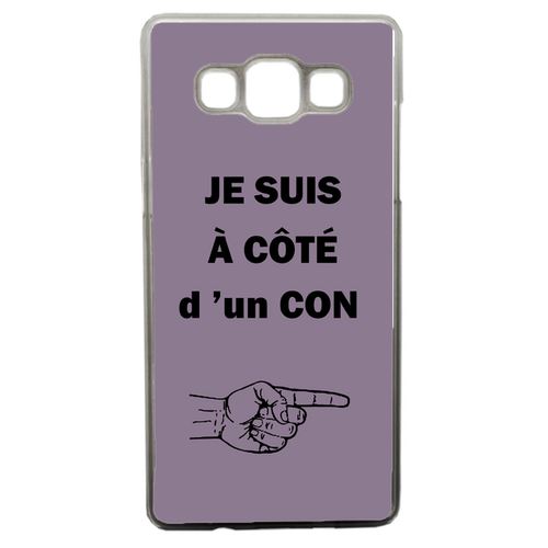 Coque Con Sur Fond Violine Compatible Samsung Galaxy A5 Transparent
