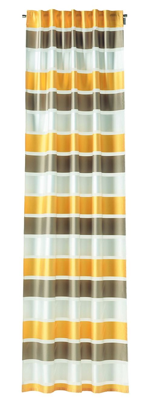 Schöner Wohnen 40246-040-125-245 Like Rideau décoratif à pattes cachées Jaune 125 x 245 cm