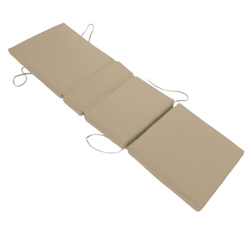 Coussin de bain de soleil - taupe 200 × 60cm