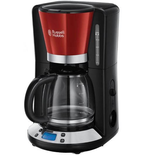 Russell Hobbs Colours Plus 24031-56 - Koffiezetapparaat - 15 bekers - rood roestvrij staal