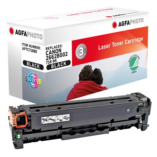 Agfaphoto aptc718be toner laser 3400pages noir cartouche de toner