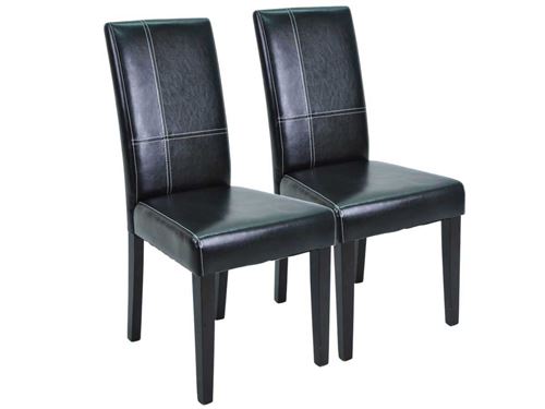 Demeyere 99966 Guevara Lot de 2 Chaises Noir