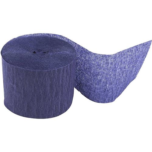 Creotime papier crêpe 20 m 5 cm 20 pièces bleu