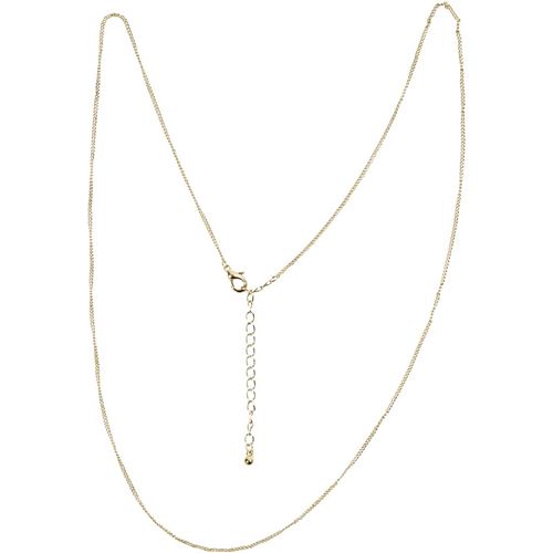  CC Hobby Cha&icirc;ne, L: 80 cm, d: 1 mm, dor&eacute;, 1pi&egrave;ce- - Bijouterie