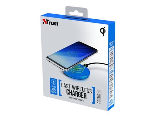 Trust URBAN PRIMO - Draadloos oplaadstation - blauw