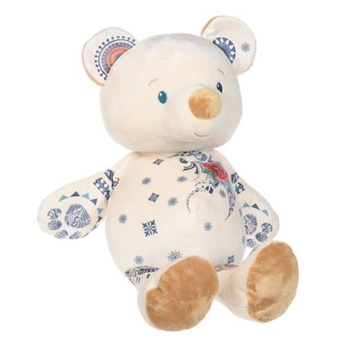 NICOTOY Peluche Tattoo ours - 60 cm - Beige