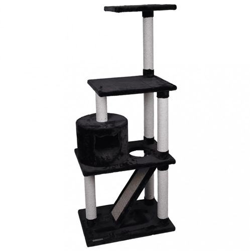 Arbre a chat FORZA noir. 60 x 40 x 151.5 cm de hauteur.