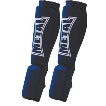 Protège-Tibias Avec Pieds METAL BOXE - Taille S - Bleu