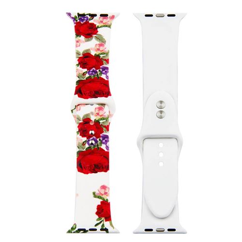 Bracelet de montre en silicone coloré pour Apple Watch Series 6/ SE/ 5/ 4 40mm - Multicolore#35(Taille S/M)