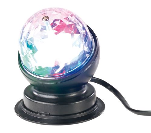 Eclairage de Scène Lumière Lampe Soirée Mini Projecteur Scene Spot Ampoule  LED Boule Cristal à Commande Sonore Ambiance festive