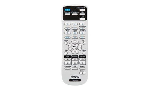 Epson - Afstandsbediening - voor Epson EX3260, Pro EX7260; Home Cinema 1080; PowerLite 10X, 970, 980, 990, Home Cinema 760