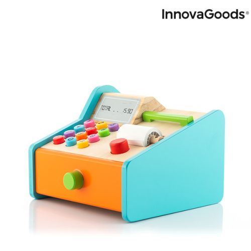Caisse d'enregistrement en bois avec accessoires Kashy InnovaGoods