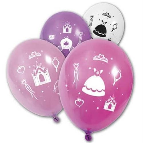 Ballon multicolore: Princesse (x8) REF/BA1440