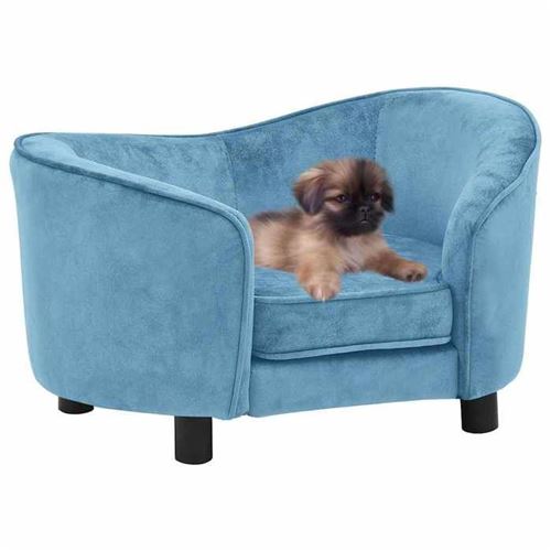 Meilleurs prix pour vidaXL Canapé pour chien Turquoise 69x49x40 cm Peluche