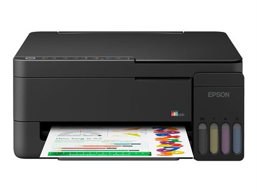Epson Ecotank et-2914 - Imprimante Multifonctions - Couleur - Jet D'Encre - Its - A4 (210 X 297 Mm), Legal (216 X 356 Mm) (Original) - A4/Legal (Support) - Jusqu'à 11 Ppm (Impression) - 100 Feuilles - Wi-Fi(N), Usb - Noir