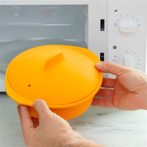 Cuiseur vapeur pour micro-ondes - Orange - Cuiseur vapeur - Achat & prix