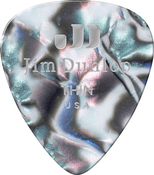 Non Communiqué Jim Dunlop Genuine Celluloid Classic, Player's Pack De 12, Alone, Thin Médiators