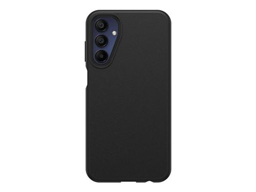 OtterBox React Series - Coque de protection pour téléphone portable - polycarbonate, caoutchouc synthétique - noir - pour Samsung Galaxy A15, A15 5G