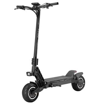 Trottinette électrique YUME Hawk Pro 10", noire. Deux moteurs de 3000 W, autonomie de 96 km, freins hydrauliques, batterie Samsung, vitesse maximale de 25 km/h. - 1