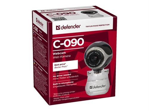 Defender C-090 - Webcam - couleur - 0,3 MP - audio - USB 2.0