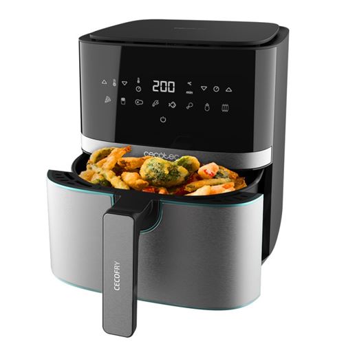 Non Communiqué Acier Friteuse Sans Huile Cecofry Full Inoxblack Pro 5500 Cecotec