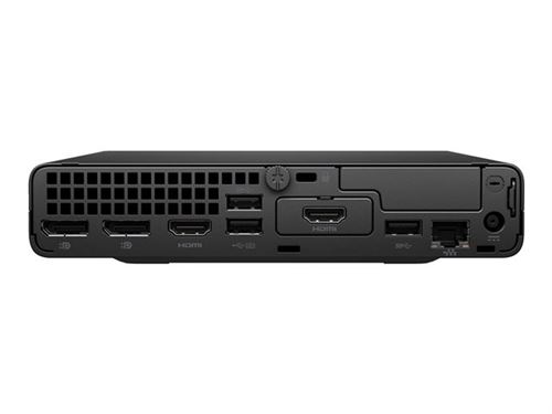 HP Pro 400 G9 - Mini Core i3 i3-14100T / jusqu'à 4.4 GHz - RAM 8 Go - SSD 256 Go - NVMe - UHD Graphics 730 - Gigabit Ethernet, Bluetooth 5.3, IEEE 802.11ax (Wi-Fi 6) - Win 11 Pro - moniteur : aucun - clavier : Français - Smart Buy