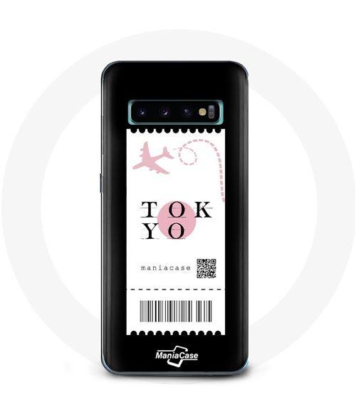 Coque pour Samsung Galaxy S10 Plus Billet d'avion Tokyo Japon Maniacase