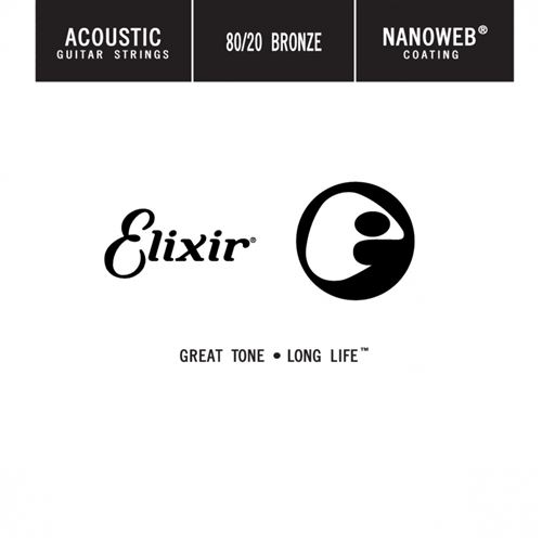 Elixir 13022 - Corde guitare acoustique au détail acier plein 022