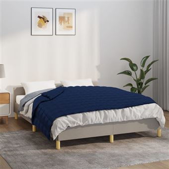 Couverture lestée Bleu 140x200 cm 6 kg Tissu - 1