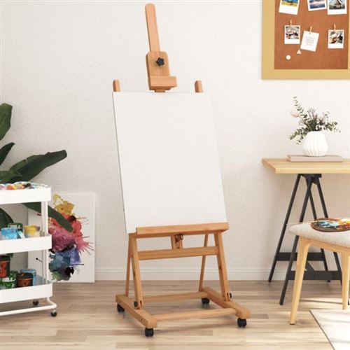 Non Communiqué Beige Chevalet 55X53,5X178 Cm Bois De Hêtre Massif