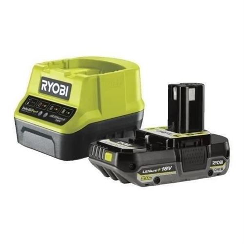 1 batterie lithium+ 18V ONE+ 2,0 Ah compacte et 1 chargeur rapide 2,0 A - RC18120-120C