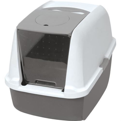 Comparer les prix de Maison de toilette Bac a litiere pour chat CATIT Airsift Regular Systeme de filtration