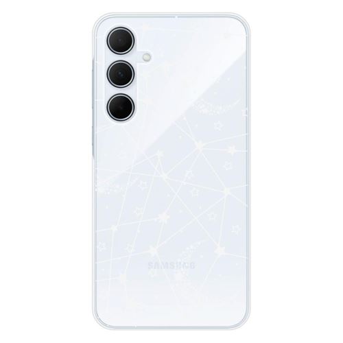Coque en silicone imprimée compatible Samsung Galaxy A35 5G Lignes étoilées