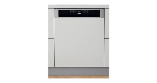 Whirlpool Wbo 3T341 Px - Lave-Vaisselle - Encastrable - Niche - Largeur : 60 Cm - Profondeur : 56 Cm - Hauteur : 82 Cm - Acier Inoxydable