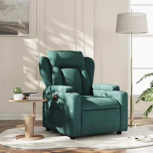 Non Communiqué Vert Vidaxl Fauteuil Réglable Tissu Foncé
