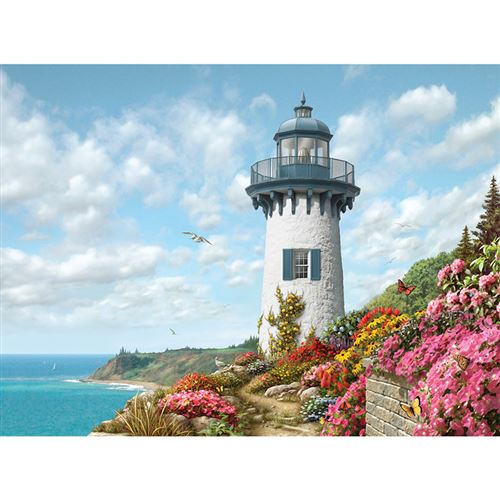 Puzzle 1000 Pièces VORMOR Jouets Educati et Créatif pour Enfants Adultes - Phare du port