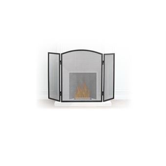 Relaxdays Pare-étincelles cheminée acier barrière sécurité pare-feu  protection grille 3 pièces HxL 62 x 96 cm, noir