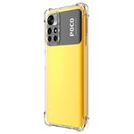 Pack Accessoires Poco M4 Pro 5G : Coque Silicone Noir + 2 Verres Trempés - Little Boutik