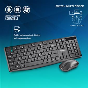 Souris clavier sans fil portugais