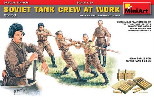 Soviet Tank Crew At Work Special Edition - 1:35e - Miniart
